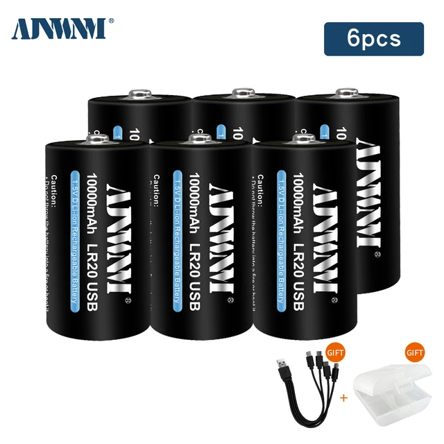 Batería Recargable De Tamaño C R14, Pila Recargable De 1,2 V Nimh C Para  Linterna De Cocina De Gas Con Cargador Rápido Lcd - Pilas Recargables -  AliExpress