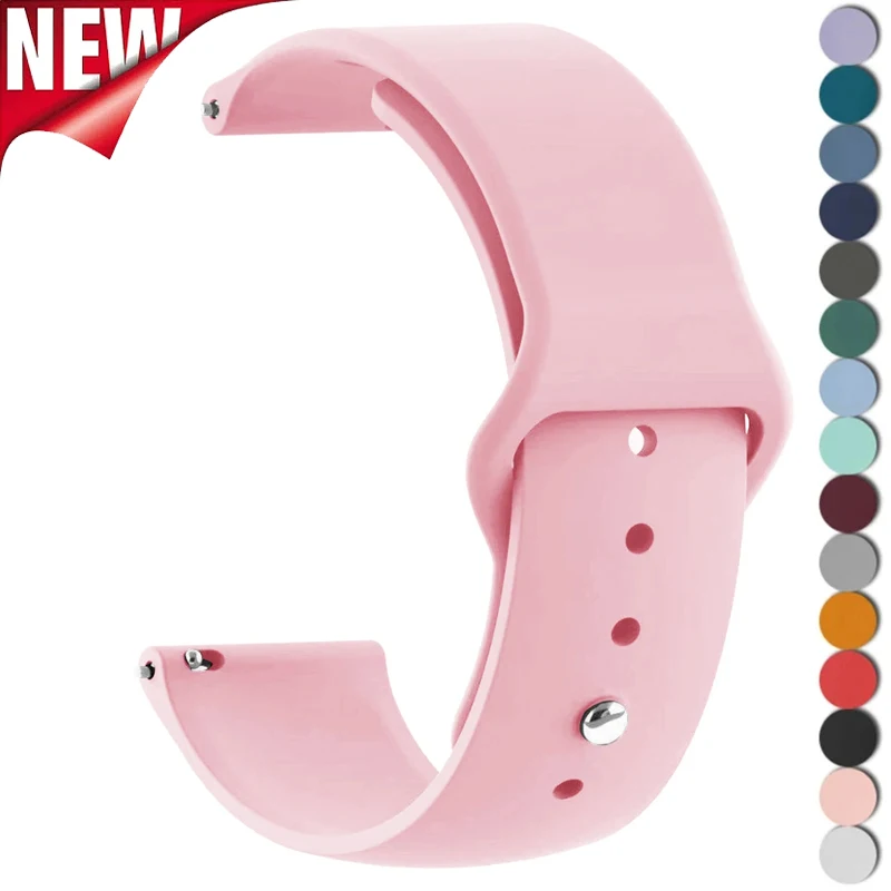 Silicone Sports Strap - 20mm/22mm Universal Wristband Bracelet