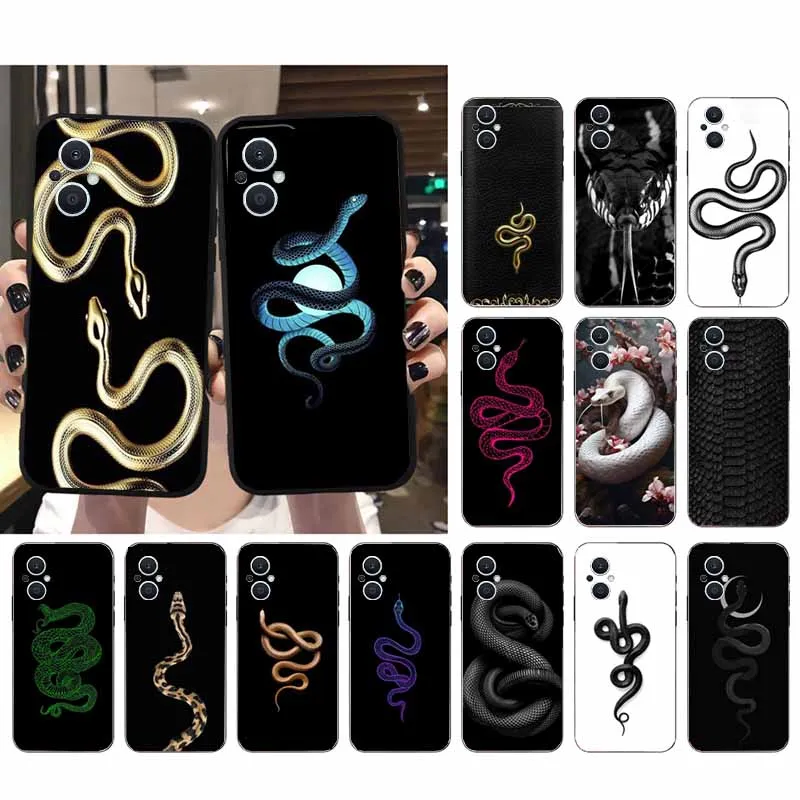 

Snake Skin Phone Case For OPPO Reno8 Pro Plus Reno8 T Reno6 7 8 5 Lite Reno7 8 6 4 Pro Reno5 Z Reno9 Pro