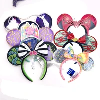 2025 Mickey Mouse Ears Headband Disneyland Hair Hoop toys kids COSTUME Headband Hair Hoop Cosplay Plush Gift