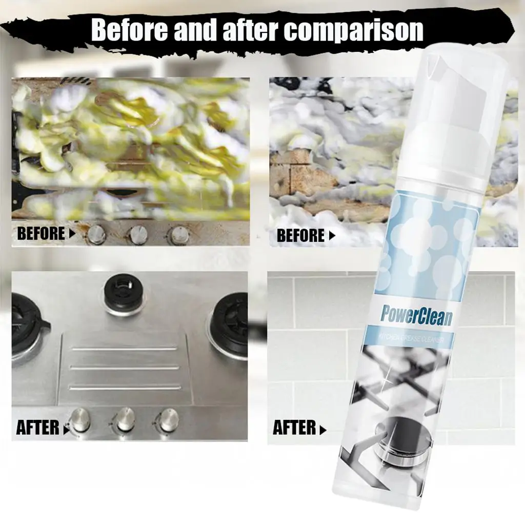 Professional Kitchen Degreasing Kitchen Range Hood Cleaning Heavy Oil Stain  Foam Cleaner - AliExpress
