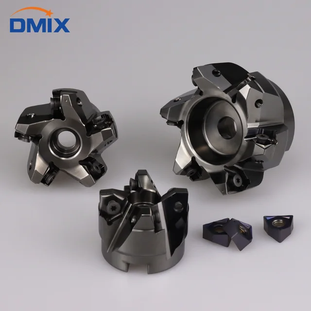 DMIX MFWN 90 gradi MFWN90 taglio pesante esagonale bifacciale Testa di fresa WNMU 0806 inserto disco fresa 1
