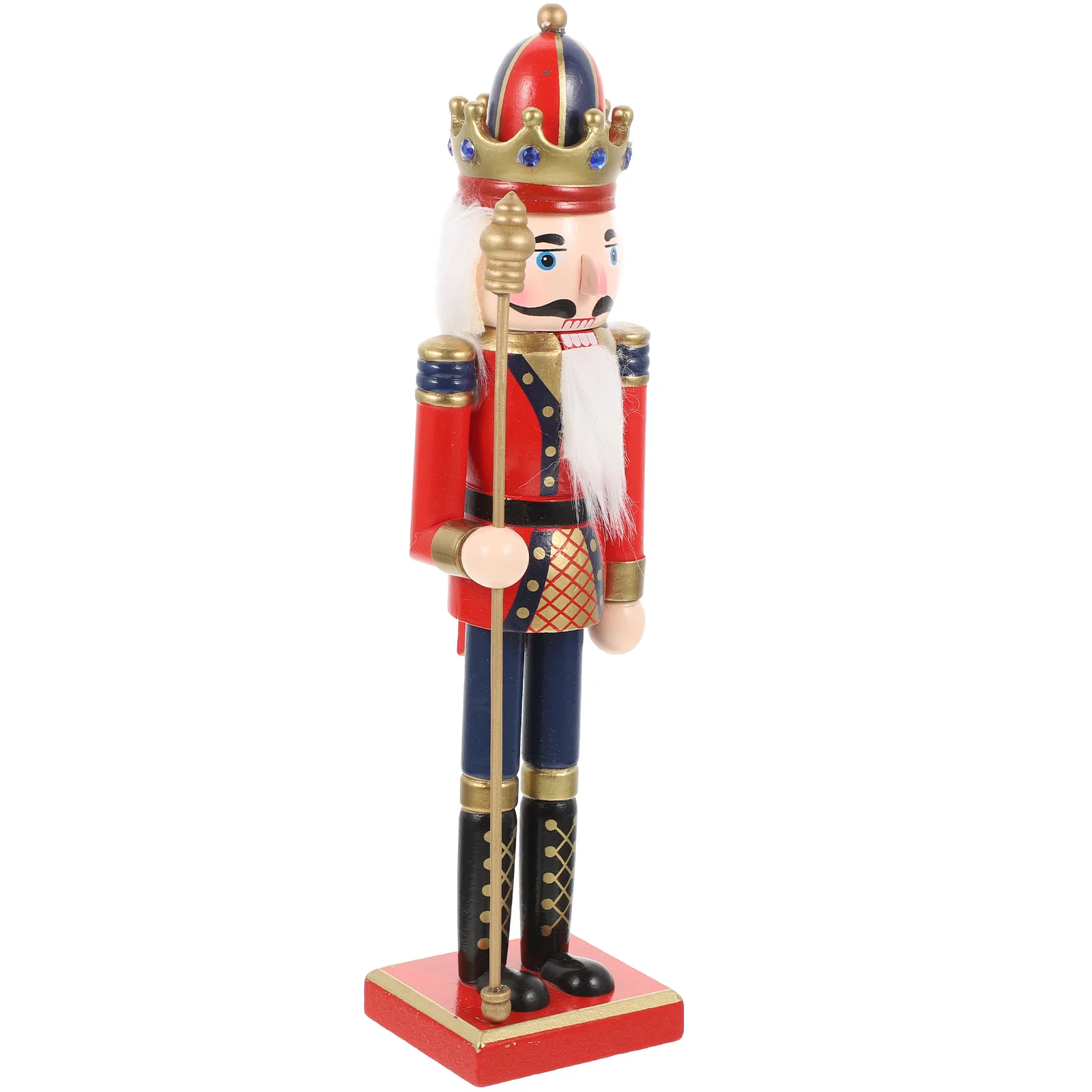 

Wooden Nutcracker Figurine Wood Nutcracker Christmas Desktop Decor Garden Decor