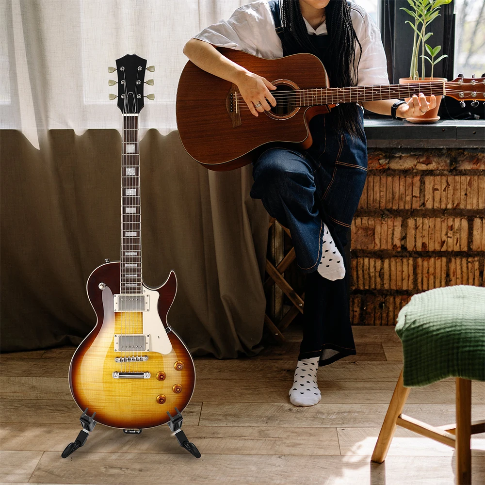 Guitto Series GGS-03 Portable Foldable Guitar Stand A-Frame Design Floor Stand f