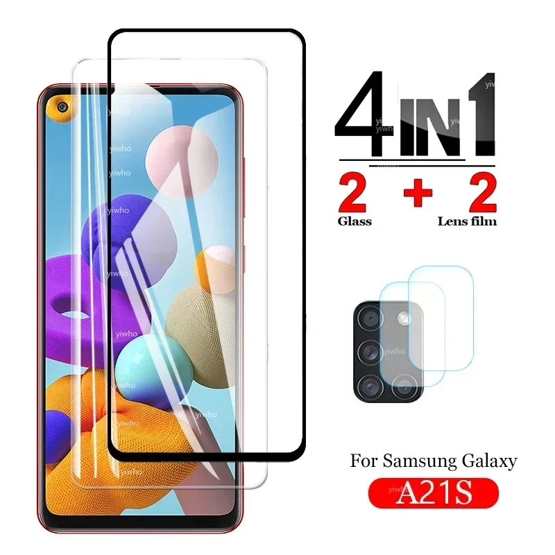 

Protective Glass for Samsung Galaxy A21S Screen Protectors Tempered Glass for samsungA21S Glass Camera Lens A217F S21A Film