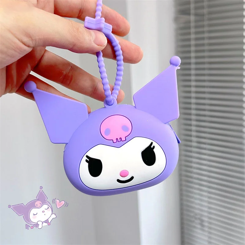 Sanrio Kuromi Cinnamoroll Wallet My Melody Coin Purse Children Toys Bag Hello Kitty Purse Kawaii Keroppi Pouch Children Gifts