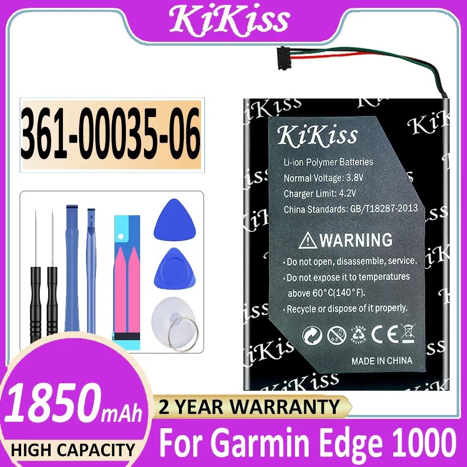 Batteria Kikiss 1850Mah Per Garmin Edge 1000 Edge Explore 1000 Approach G8 Navigatore Gps 361-00035-06 Muslimate