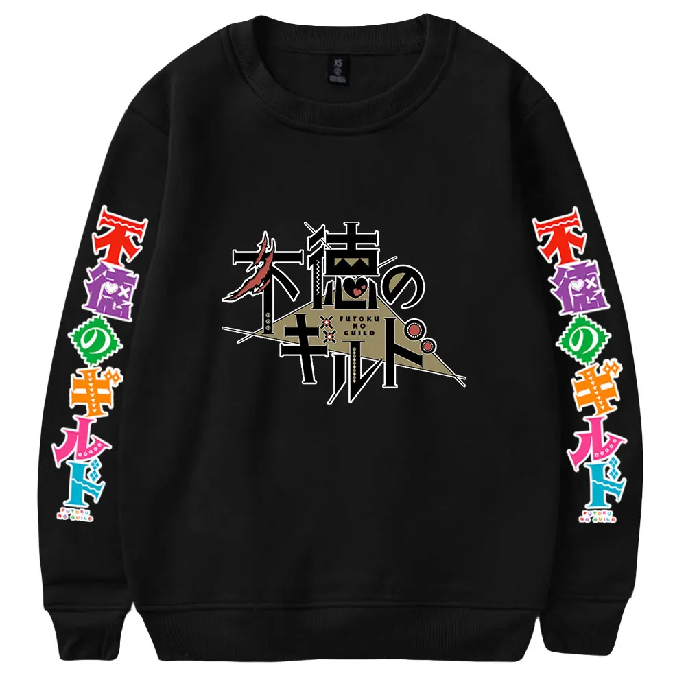 

2023 Japanese Futoku no Guild Anime Merch Daily Winter Unisex Print Casual Long Sleeve Top Shirt Streetwear Clothes