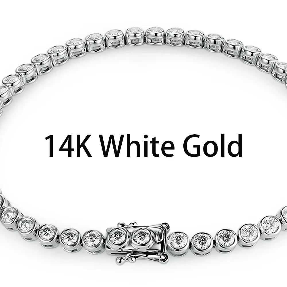 14K White gold