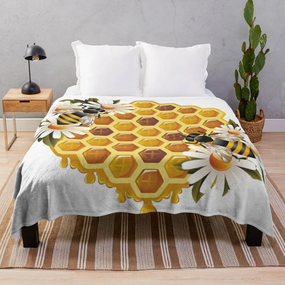 

Bee Honey Throw Blanket Blankets Sofas Of Decoration