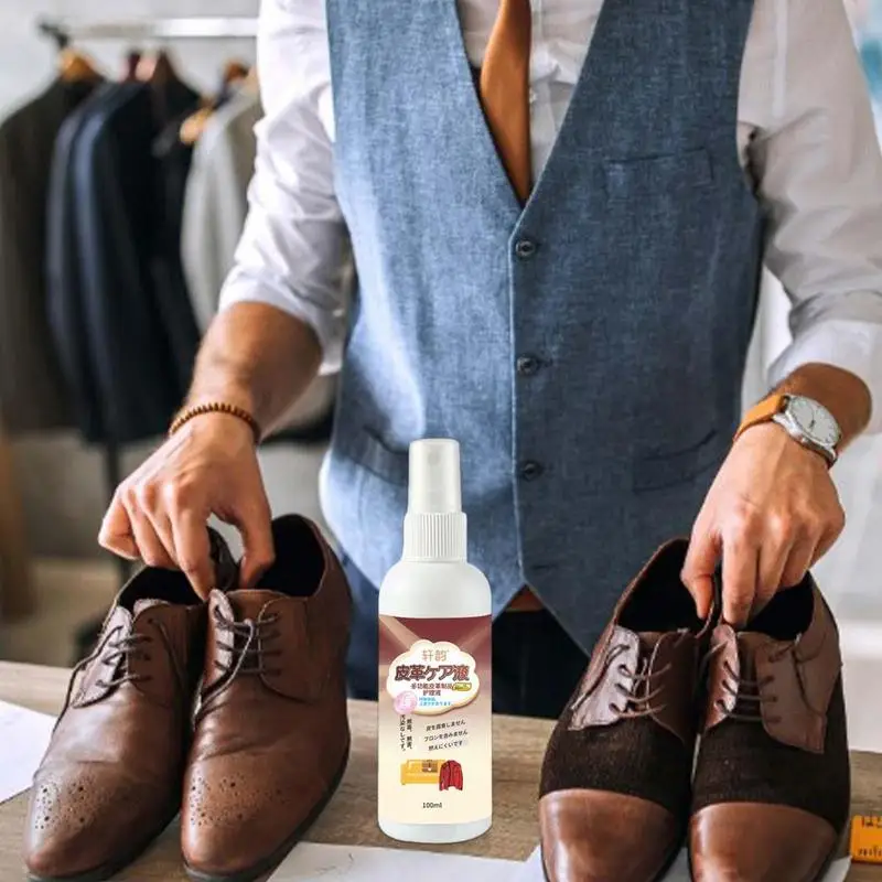 

Multi Purpose Leather Seats Cleaner Liquid Gloss Polisher Leather Refurbishment Agent For Shoes Jackets Sofas Car Interior