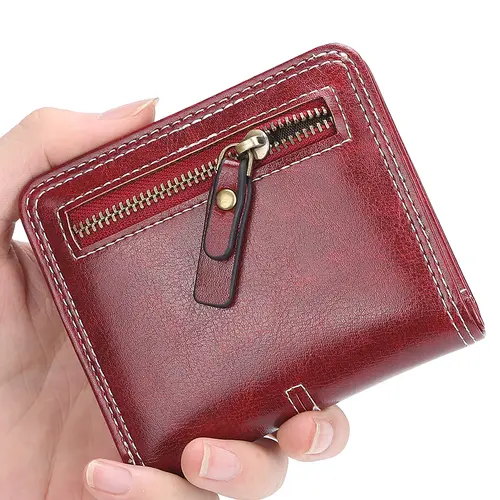 New Mini Women Wallets Slim Women Fashion Small Wallets Zipper PU Leather Quality Female Purse Card Holder Wallet - Image 4