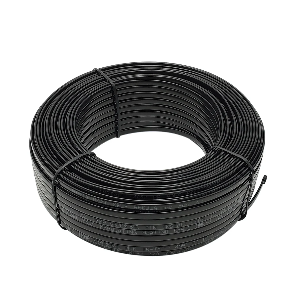 Description Picture 5 of item1~50m AC200~240V 17w/m Self-regulating Heating Cable Snow Melting Drain Water Pipe Anti-Freeze Protection Heat Trace System