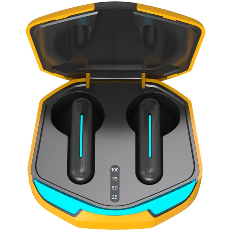 Wireless Bluetooth 5.2 Headset Low Delay TWS Earplugs Sports Game Waterproof Sweatproof Mobile Phone Universal Noise for Gaming