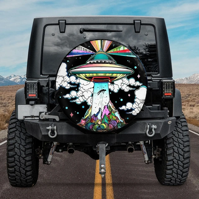 Spare Tire Cover Without Backup Camera Hole Camper Fun Ufo Spare Tire Cover  For Crv, Spare Tire Party Gift Car Covers AliExpress