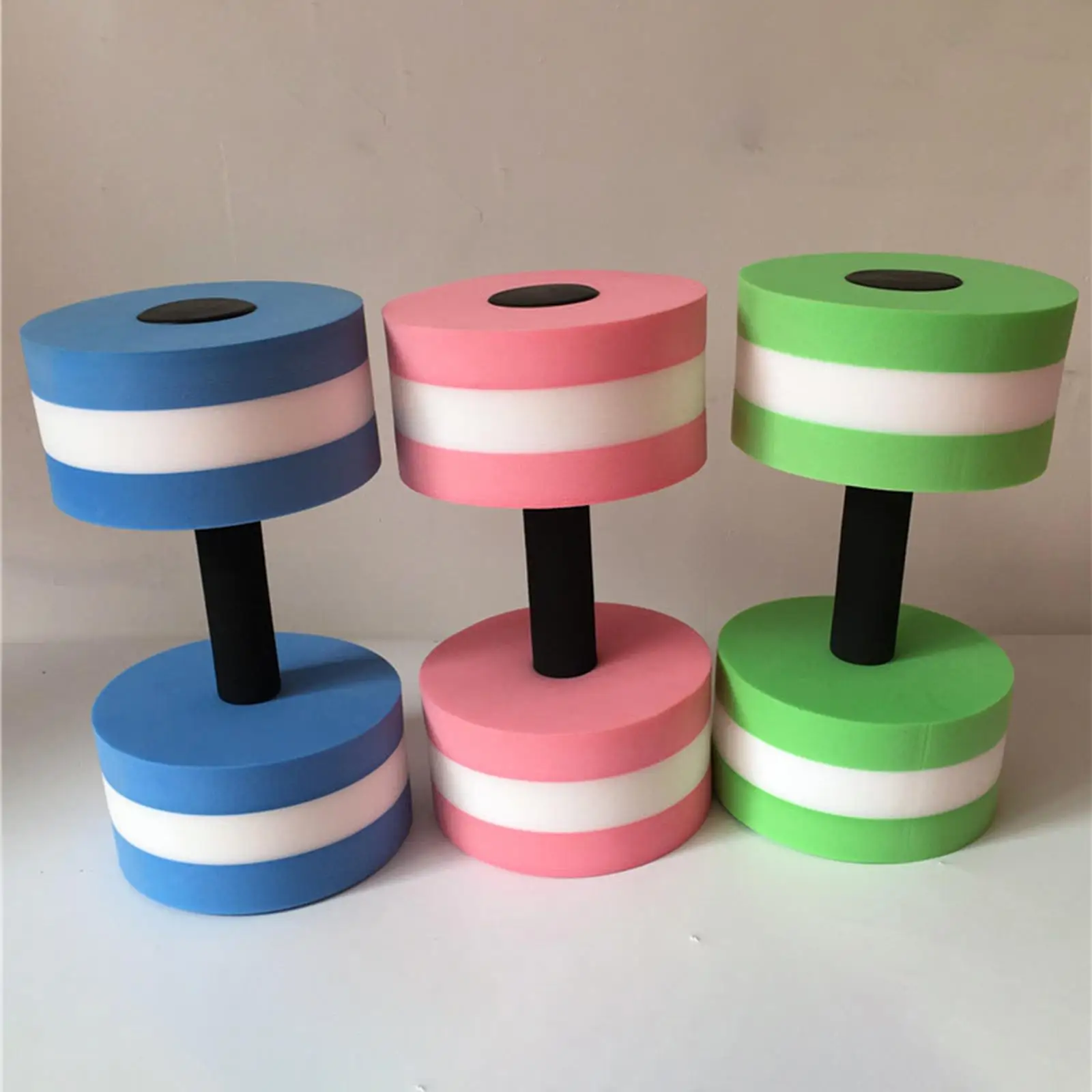 Aquatic Dumbbell Men Women Hand Bar EVA Water Floating Dumbbells for Exercise Water Sports Aerobics Workouts Pool Fitness