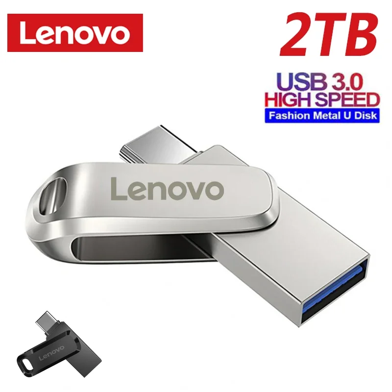 

Оригинальный USB флеш-накопитель Lenovo, флэш-накопитель USB стандарта U, высокоскоростной портативный накопитель USB объемом 1 ТБ, аксессуар