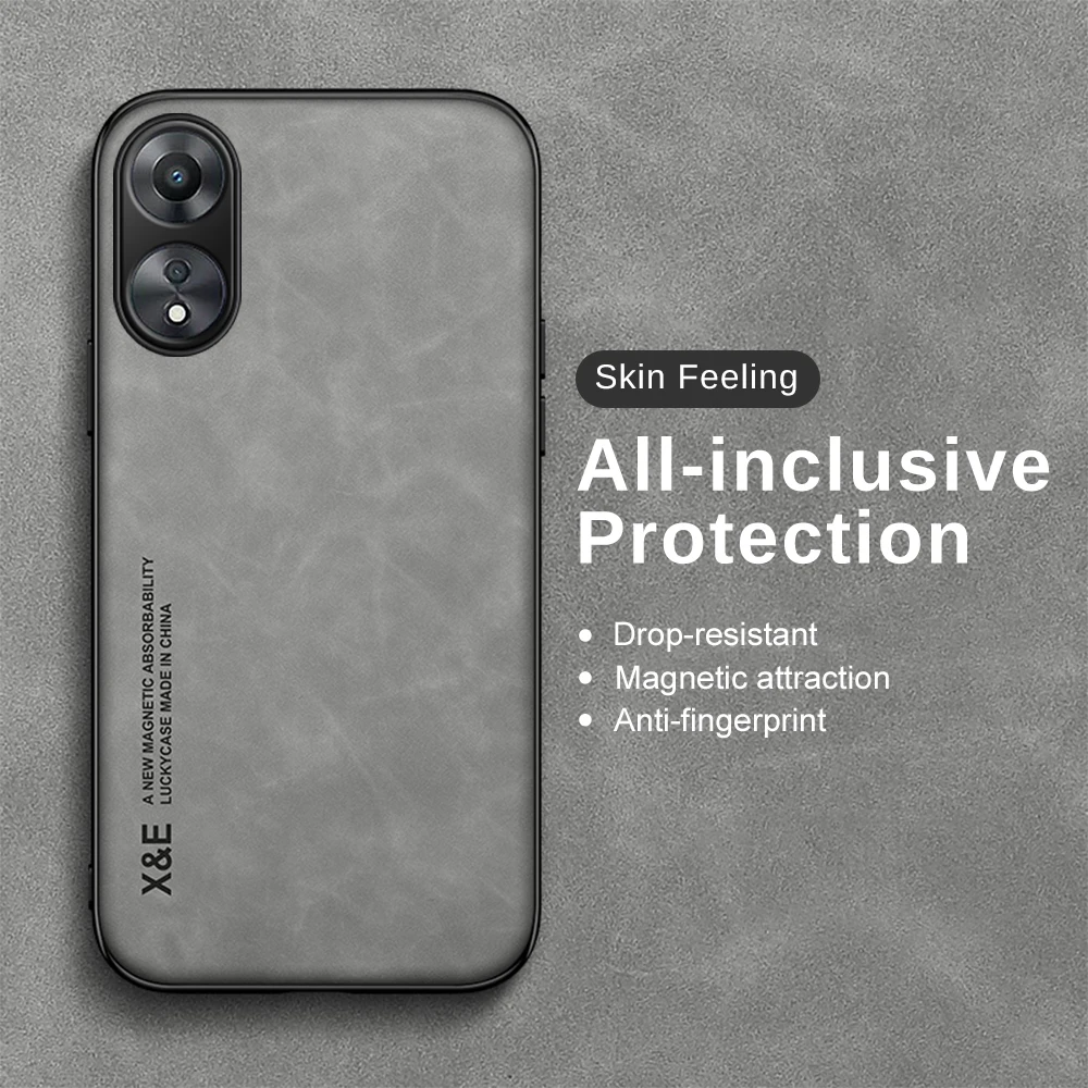 Custodia Per Telefono Per Oppo A58 5G Custodia Protettiva Per Bordo In Gomma Morbida Per Oppo A78 A58 5G A58X 5G A78 58A 78A Pelle Di Lusso