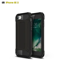 Premium Protective Hard Case - Sleek Armor Design with Slim Rubber Finish - iPhone 6 S Plus (Black)