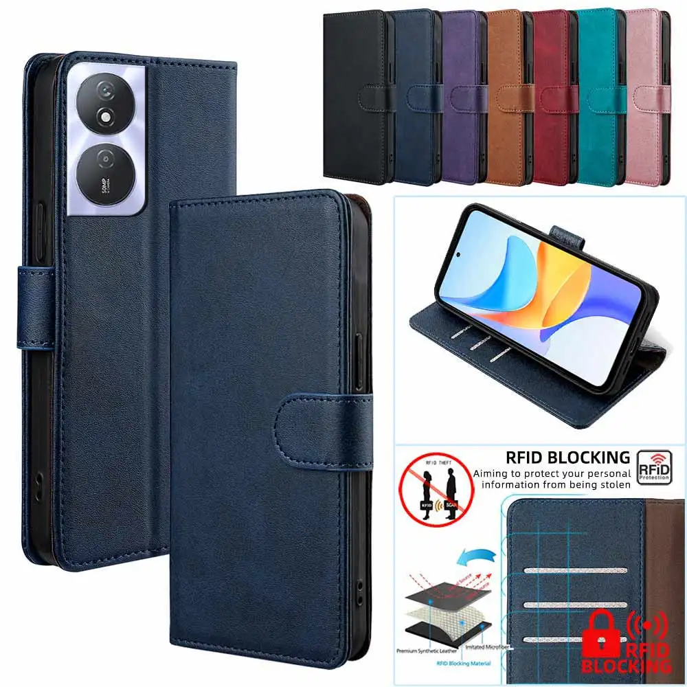 Magnetic Buckle Shockproof Phone Wallet Case