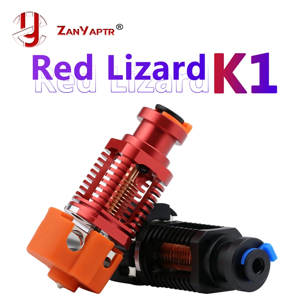 Горячий Конец Red lisnail k1 V6 Hotend собранный медный для Voron 2 4 Prusa I3 MK3 Titan BMG V2 Экструдер 3D