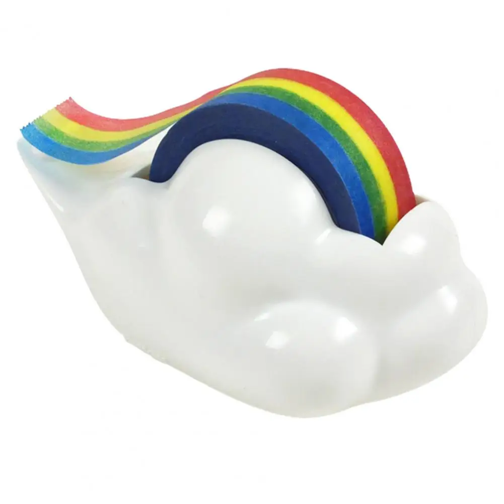 Desktopcloud tape dispenser Tape Dispenser with Rainbow Tape Cartoon Cloud