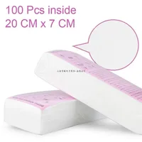 New 100sheets Removal Nonwoven Body Cloth Hair Remove Wax Paper Rolls High Quality Hair Removal Epilator Wax Strip Paper 2