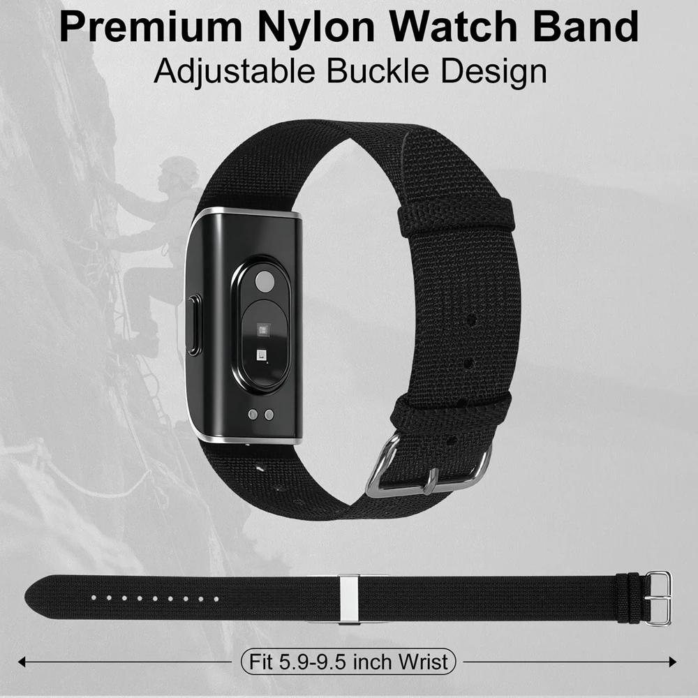 Breathable Adjustable Sports Wristband with Non-Slip Nylon Strap