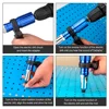 2.4mm-3.2mm-4.0mm-4.8mm Electric Rivet Gun Adapter, Cordless Home Riveting Tools Insert Rivet Quick Riveting Tools Accessories 6