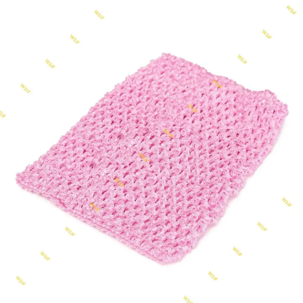 W3JF 9 Inch Girl Elastic Knitted Crochet Tube Tops Tensile Children Skirt