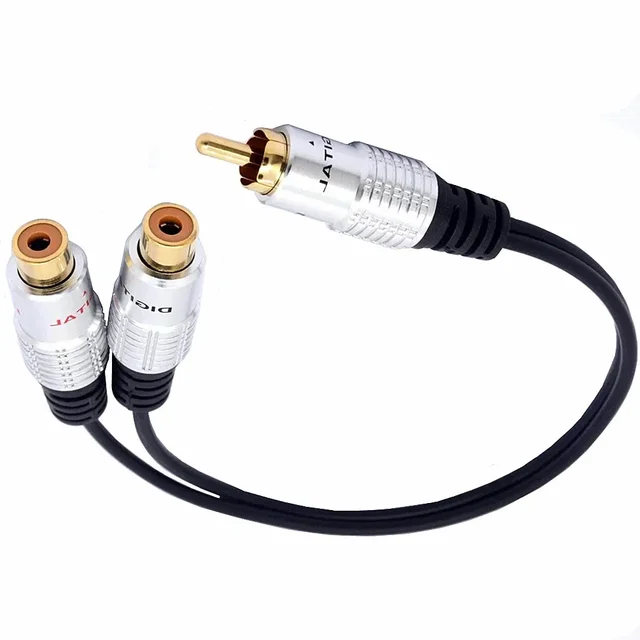 Cavo Splitter RCA Y - Connetti Subwoofer, Home Theater E Altri Dispositivi Audio Con Qualità Superiore! Oro 24k - Foto 3