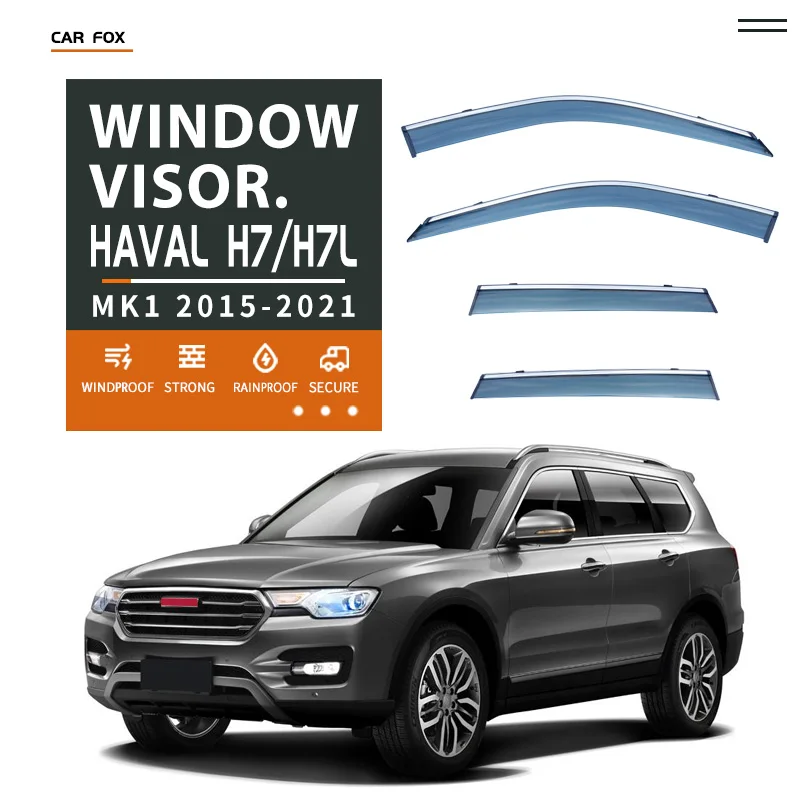 

For HAVAL H7/H7L MK1 2015-2021 Plastic Window Visor Vent Shades Sun Rain Deflector Guard For HAVAL H7/H7L MK1 2015-2021