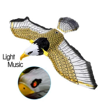 Luminous Bird Repellent Hanging Eagle with Music Flying Bird Scarer Bird Repellent Hanging Eagle Luminous Bird Repellent 2