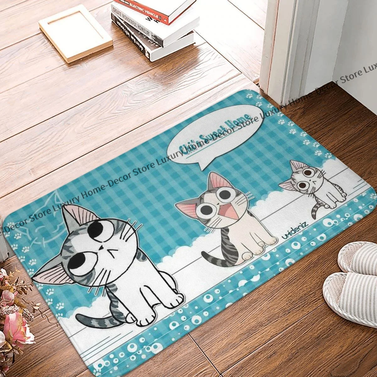 Zerbino Antiscivolo Chis Sweet Home Chi The Cat Bath Camera Da Letto Mat Tappeto Da Preghiera Decorazioni Per Interni
