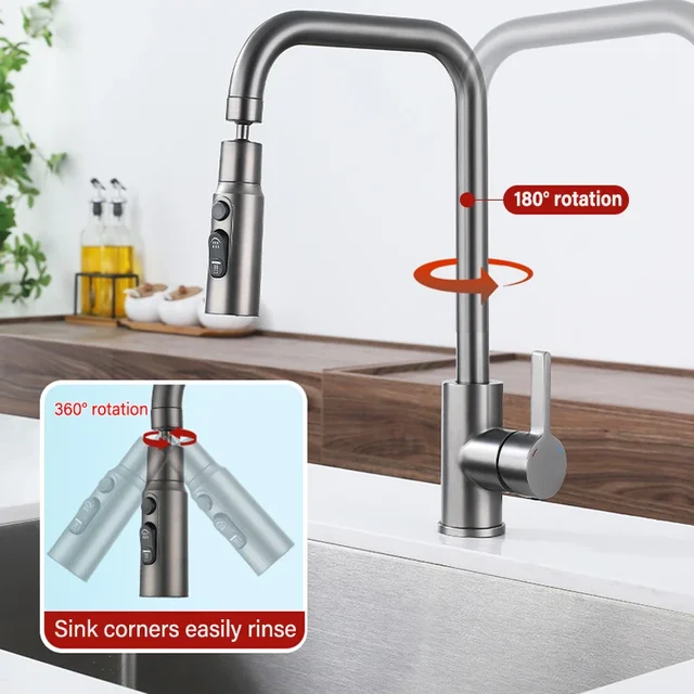 Universal 360 Rotate Kitchen Faucet Extender Aerator Anti-splash Filter Taps Kitchen Washbasin Faucet Bubbler Nozzle 4