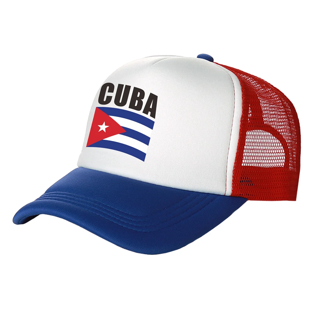 Cuba Trucker Cap Men Cuba Flag Hat Baseball Cap Summer Unisex Mesh Net Caps