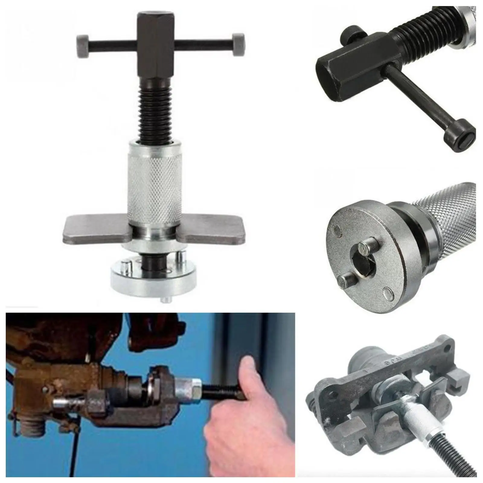

3-piece Simple Disc Brake Wheel Cylinder Adjustment Set Brake Wheel Cylinder Adjustment Set Car Repair Kit Brake Caliper Tool