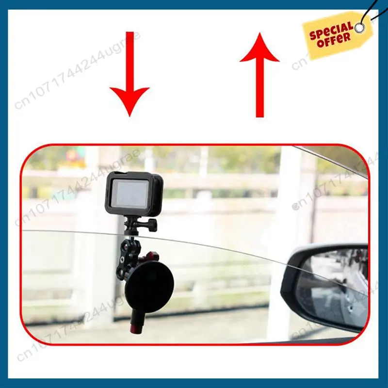 -A15I 2Pcs 3 인치 자동차 사진 흡입 컵 1인칭 관점 자동차 마운트 Gopro 액세서리에 적합 블랙