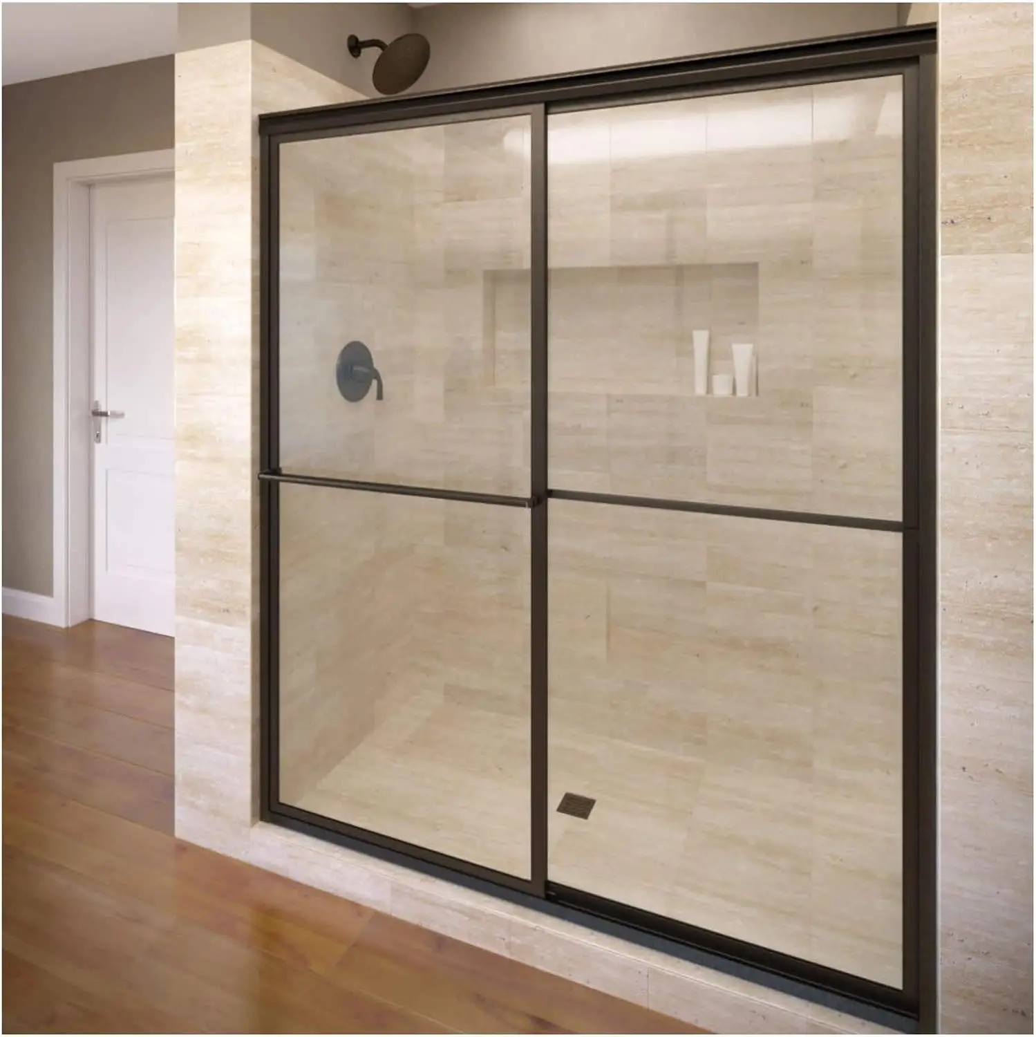 Shower Door Deluxe Framed shower door, Oil Rubbed Bronze, 71 1/2''x56"-60"