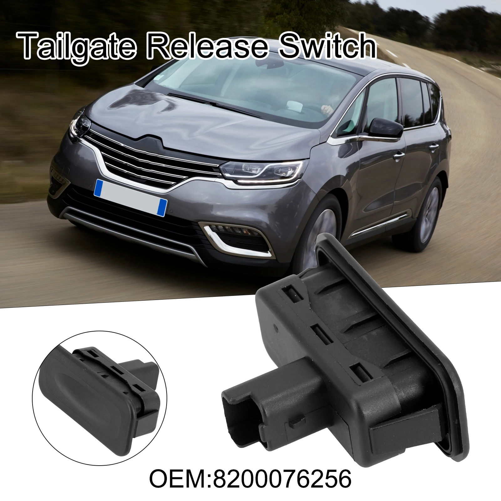 

Start Switch Tailgate Handle Rear Replacement Trigger Vehicle 12 V 1pcs 2 Pins Accessories Black Parts Plastic