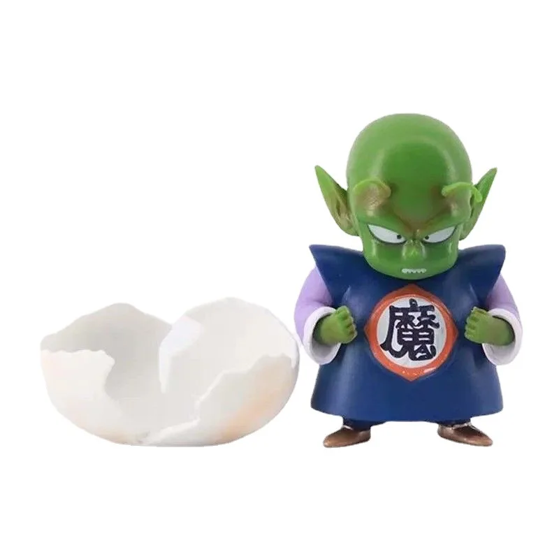 Bandai Dragon Ball Eggshell Piccolo Action Figure Kawaii Doll Ornament 6Cm Pvc Anime Figure Model Statue Toy Gifts