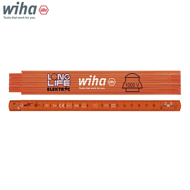 Wiha 42068 2M Electrician's Longlife Folding Ruler High Quality ...