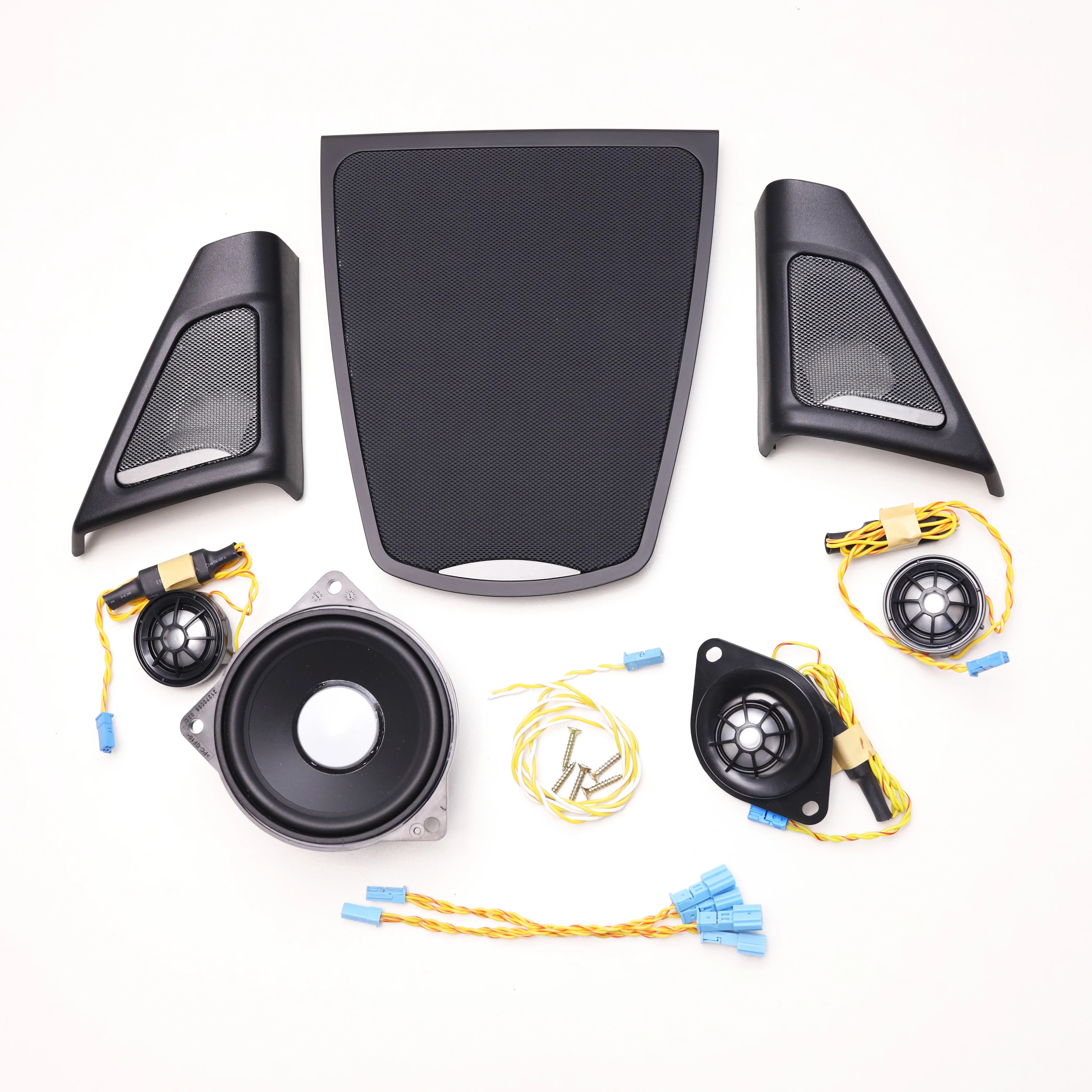 Stereo Speaker Tweeter Audio Speakers Kit For Car BMW F10 F11 5 Series Front Door Hi-Fi Sound Audio Head Treble Horn Panel Tweeter Speskers Cover Accessories