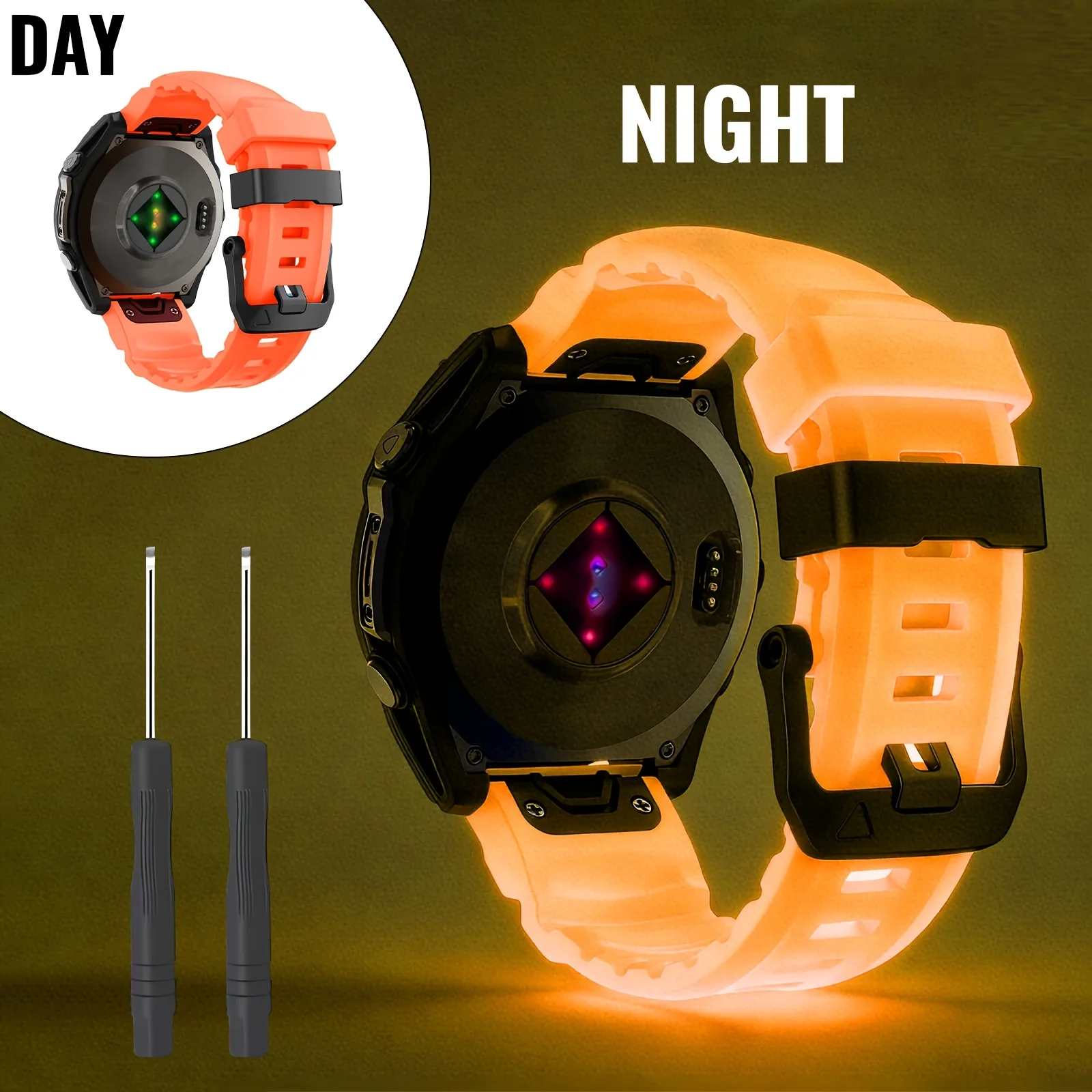 Luminous Silicone Watch Band - Premium Fit & Comfort