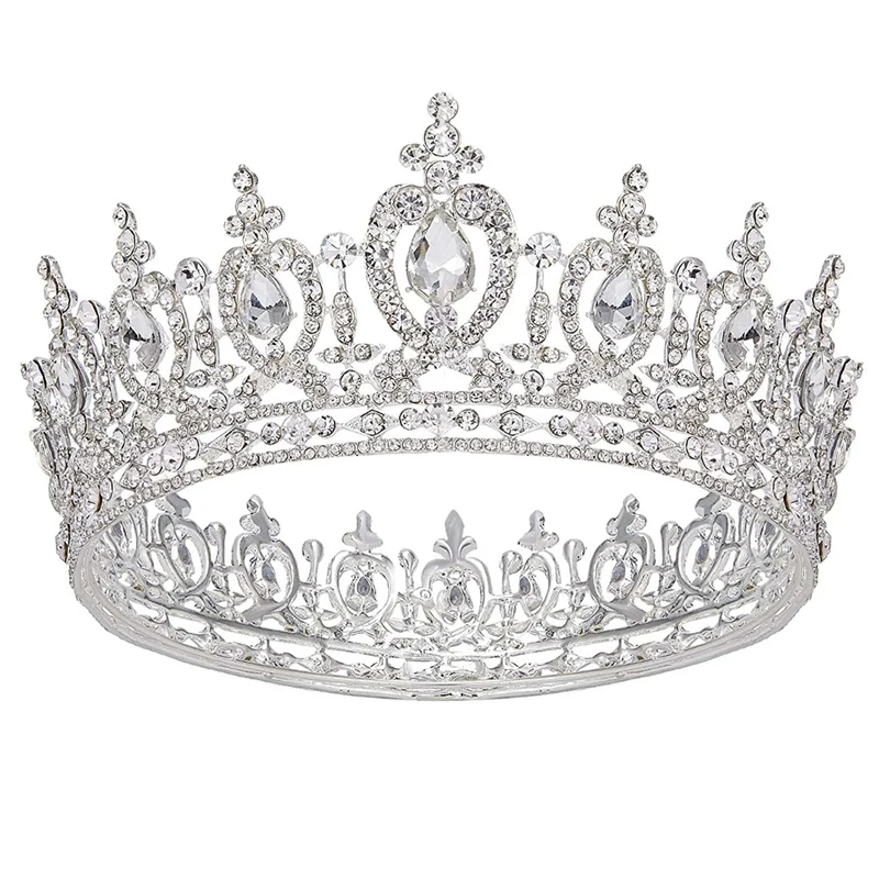 

Свадебная Корона, тиара, Хрустальная корона на день рождения для женщин, женская Корона, корона для свадебной вечеринки, корона для конкурса, свадьбы