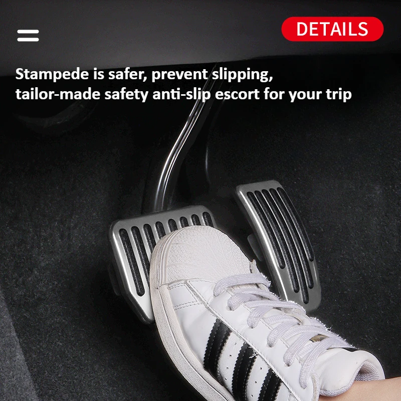 Brake Accelerator Pedals Cover For Tesla Model Y Model 3 Highland Aluminum Alloy