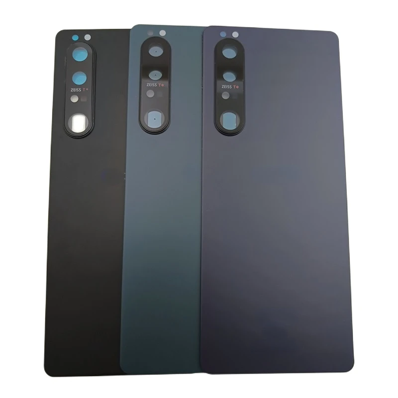 

For Sony Xperia 1 III Glass Battery Cover Door Housing Case For Sony 1 iii Back Cover With Camera Frame Lens Replacement +Logo
