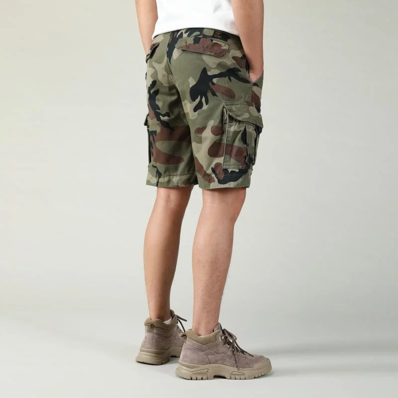 Summer Men's Casual Shorts Outdoor Loose Camouflage Sports Workwear Pants Fashion Multiple Pockets Straight Tube Shorts