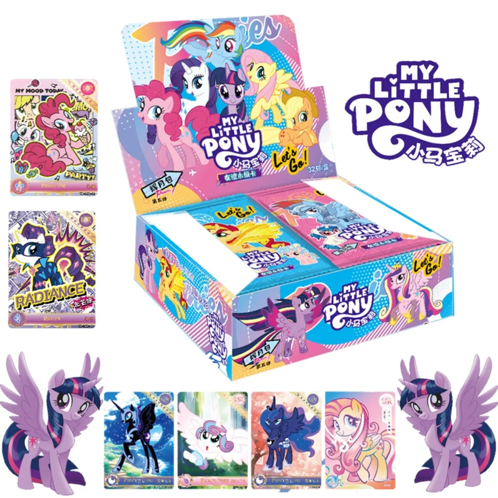 

My Little Pony Collection Card For Child Friendship Eternal Fun Party Magic Adventure Rainbow Dash Limited Game Card Kids Gifts