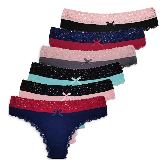 Buy Wholesale Lots Bulk 6 Pack Lace Hipster Girls Panties for Women Ladies  Underwear Green at